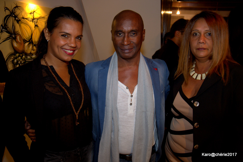La Chanteuse Lenny avec Erick Assani président de Radio Est Réunion et sa campagne Mélinda Merrichon