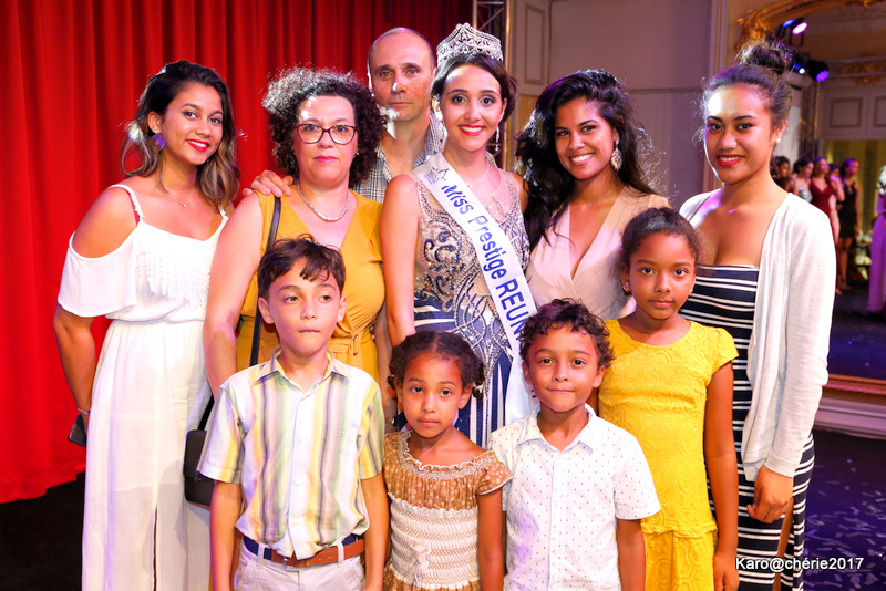 Miss Prestige Réunion 2017 avec toute sa famille