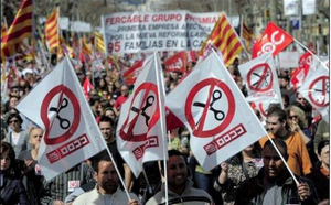 Espagne: Manifestations massives contre les coupes budgétaires Espagne: Manifestations massives contre les coupes budgétaires