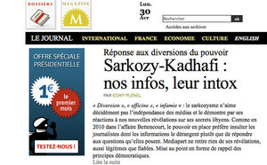 Sarkozy va porter plainte contre le site Médiapart Sarkozy va porter plainte contre le site Médiapart