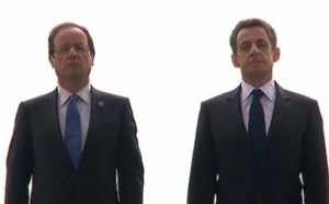 Sarkozy et Hollande ensemble aux cérémonies du 8 mai Sarkozy et Hollande ensemble aux cérémonies du 8 mai