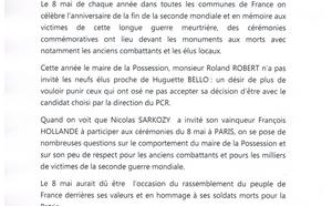 Le 8 mai objet de division dans l'équipe municipale de la Possession