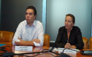 Les conseillers régionaux Vincent Payet et Fabienne Couapel-Sauret Les conseillers régionaux Vincent Payet et Fabienne Couapel-Sauret