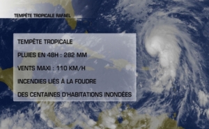 Tempête Rafaël : Une personne portée disparue en Guadeloupe Tempête Rafaël : Une personne portée disparue en Guadeloupe