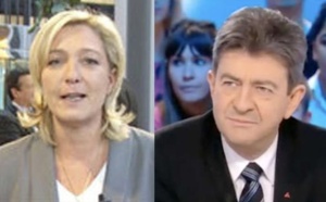 Jean-Luc M�lenchon se moque de la blessure de Marine Le Pen