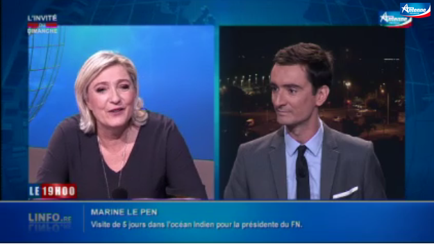 Marine Le Pen : Réunion 1ère n'assume pas ses ratés...