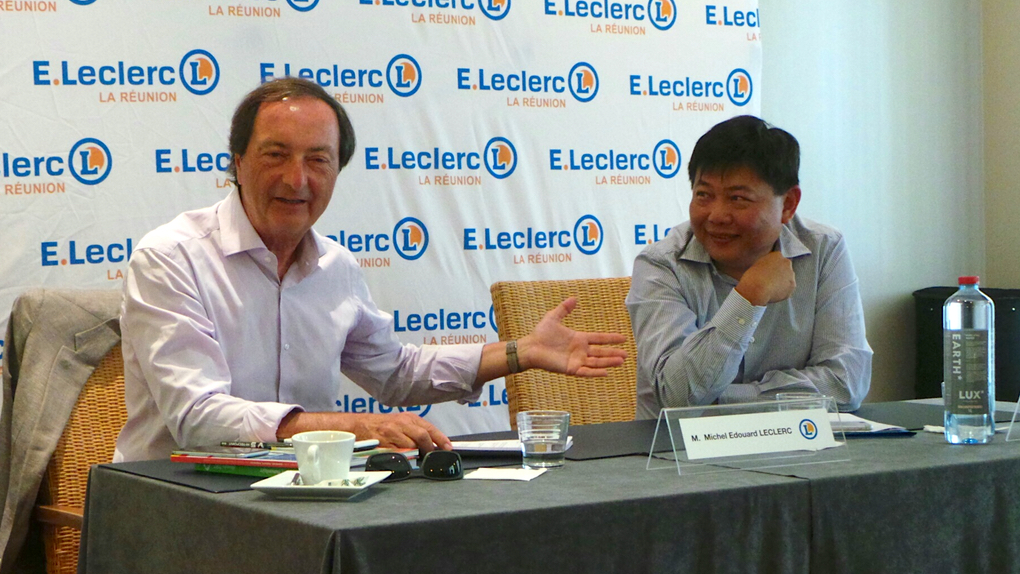 Michel Edouard Lerclerc et Pascal Thiaw Kine