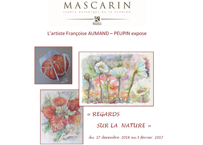 L’artiste Françoise Aumaud-Peupin expose à Mascarin jusqu'au 5 février 2017