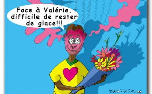 Valérie Bègue ambassadrice des glaces Magnum (dessin)