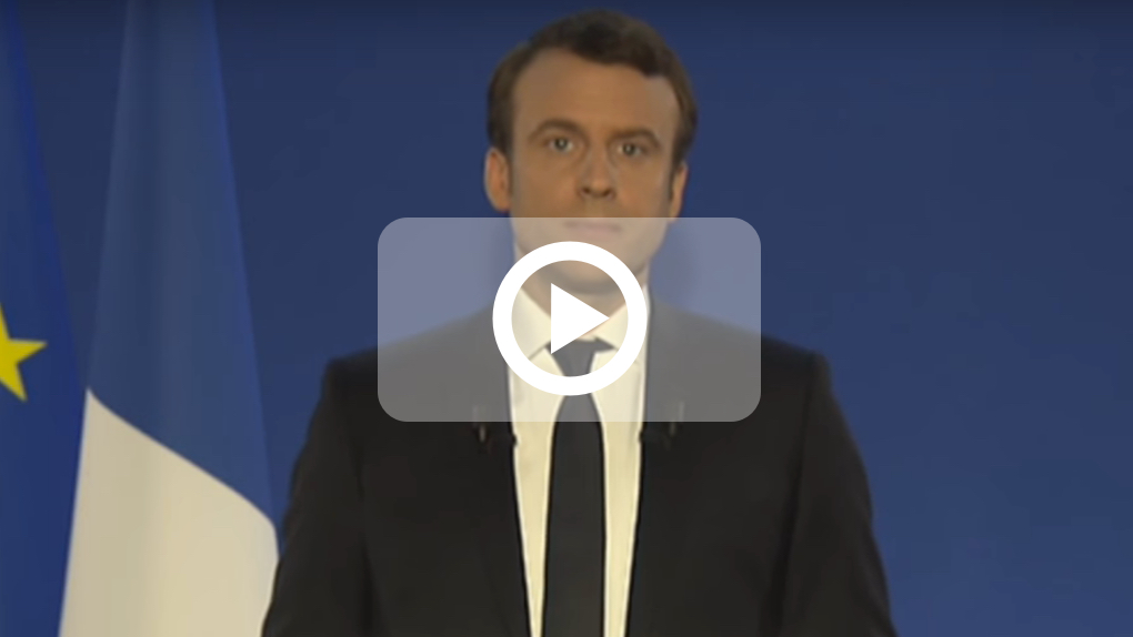 Retrouvez l'allocution du président élu, Emmanuel Macron : "Je défendrai la France, ses intérêts, son image"