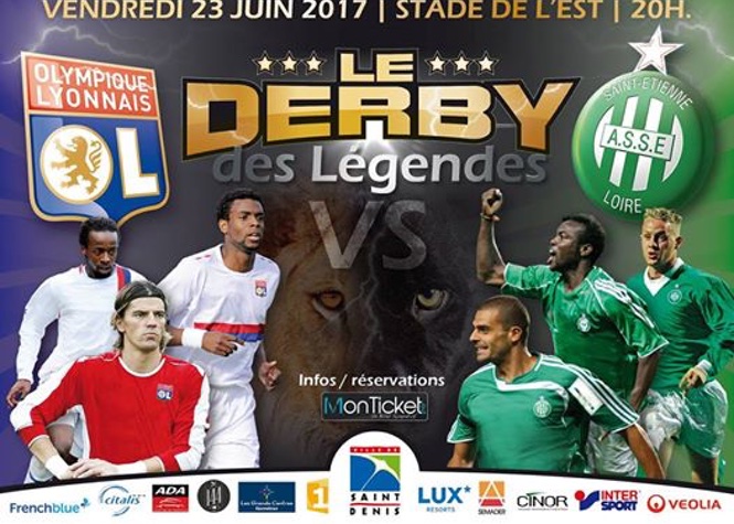 "Derby des légendes": L'OL vs l'As St-Etienne à La Réunion pour la bonne cause