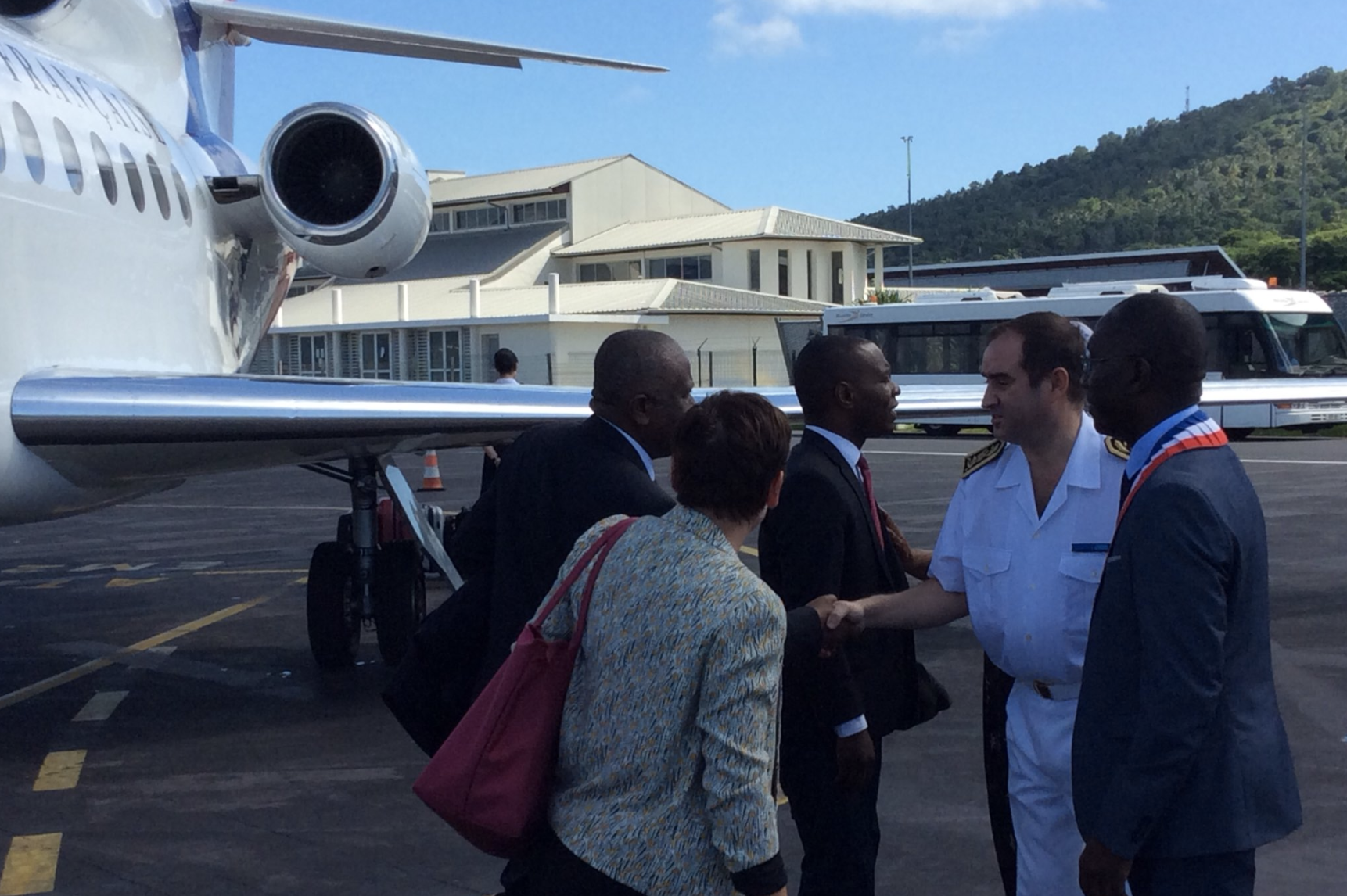Frédéric Veau accueillait Annick Girardin le 12 mars dernier à Mayotte