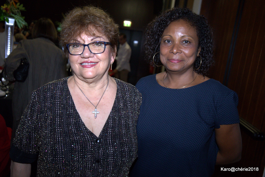 Gabrielle Fontaine Présidente de France Alzheimer Réunion et Monique Orphée Adjointe au Maire de St-Denis