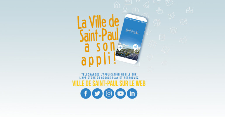 Téléchargez maintenant l’application Ville de Saint-Paul !