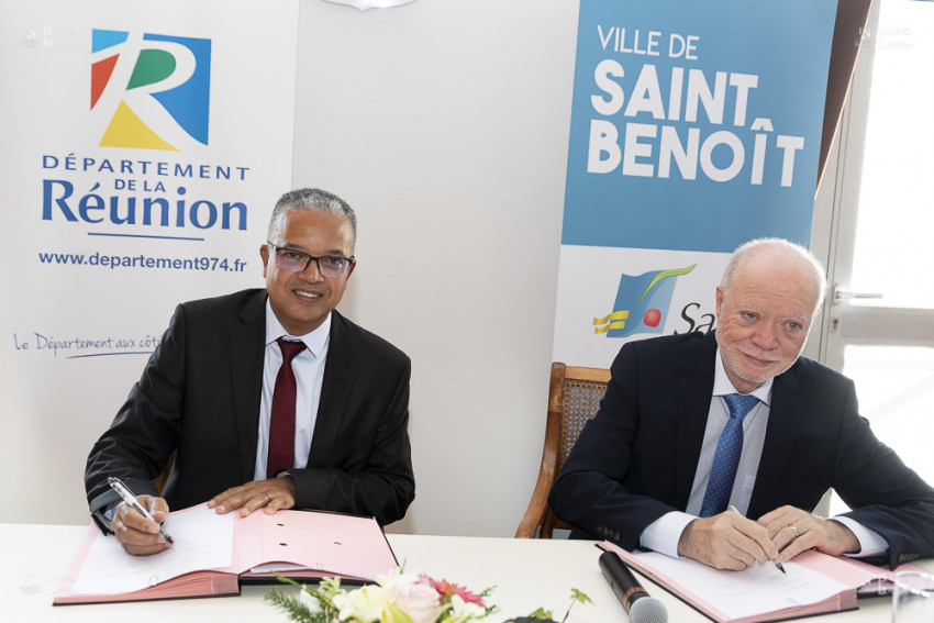 Signature du Pacte de Solidarité Territoriale pour les communes de Sainte-Suzanne et de Saint-Benoît