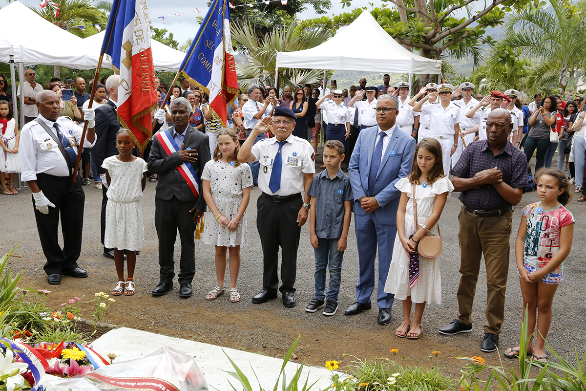 La mémoire des 19 victimes de la Grande Guerre du quartier de Bois de Nèfles Saint-Paul, réhabilitée
