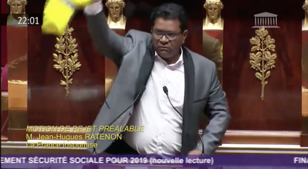 Capture d'écran vidéo Assemblée nationale