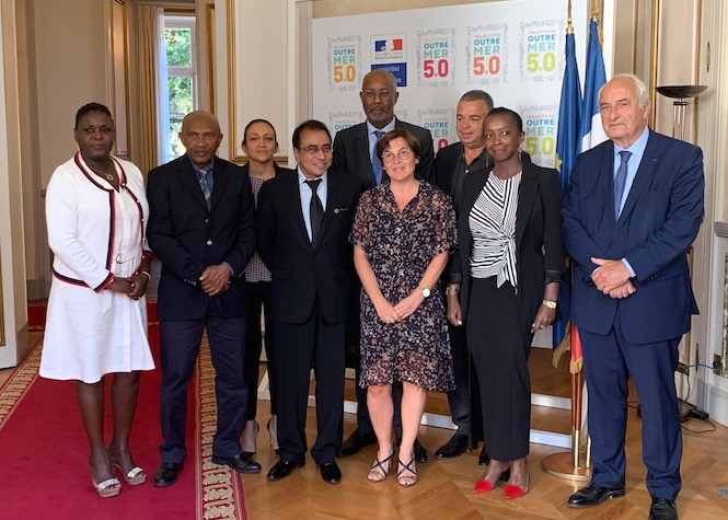 Les présidents des CCI d'Outre-mer accompagnés du Président de CCI France reçus par la Ministre des Outre-mer