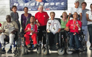 Des personnes handicapées se confrontent "sportivement" à Plateau Caillou