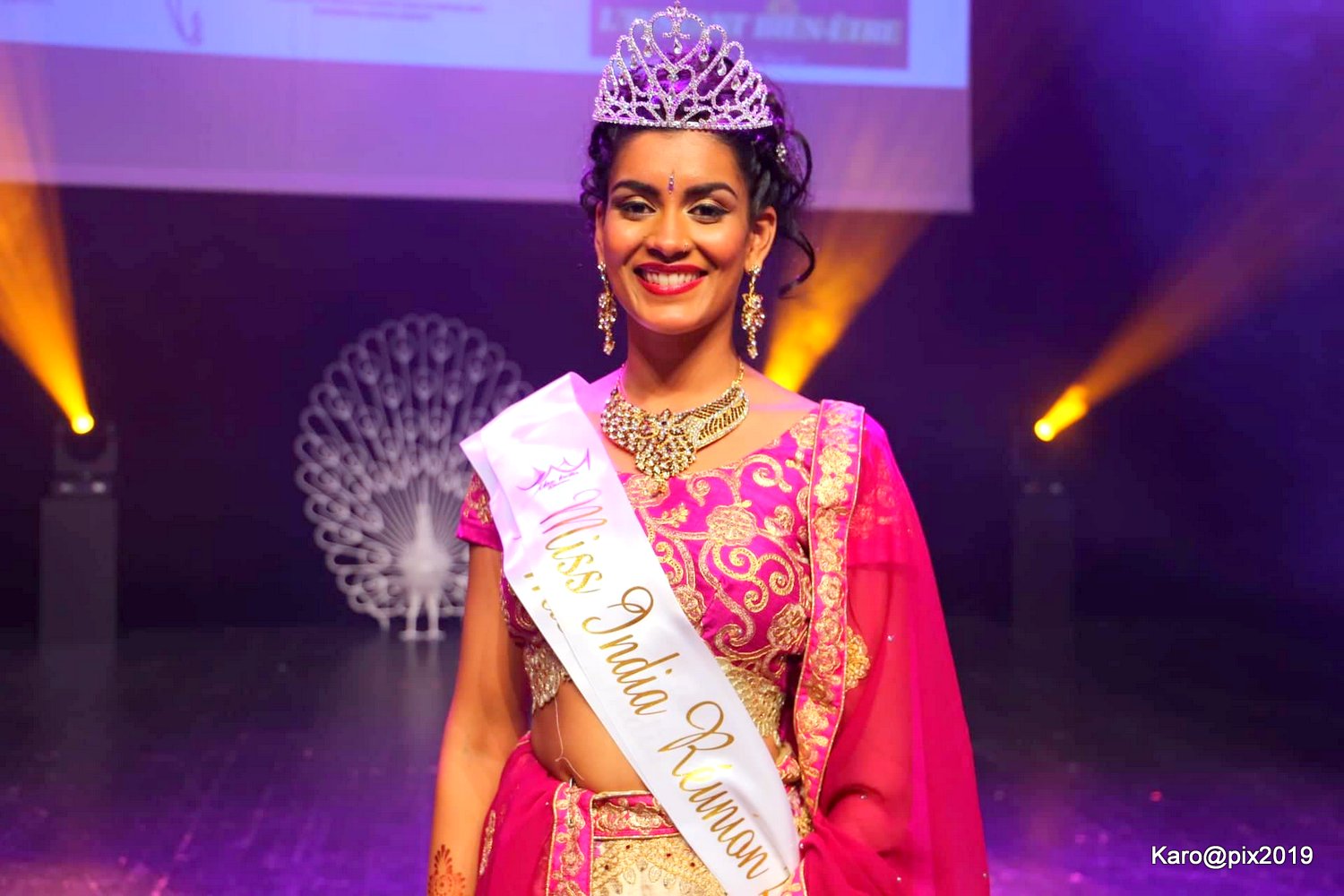 📷 Valérie Soupaya-Valliama couronnée Miss India Réunion 2019