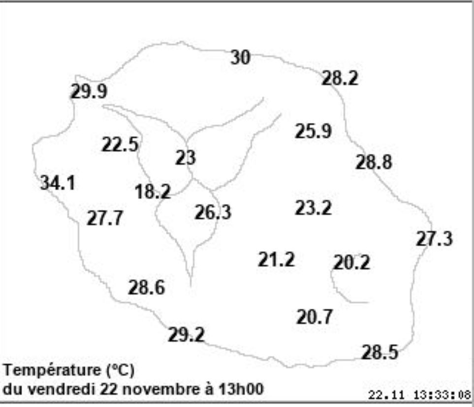 Pointe des 3 Bassins: Nouveau record de température relevé par Météo France