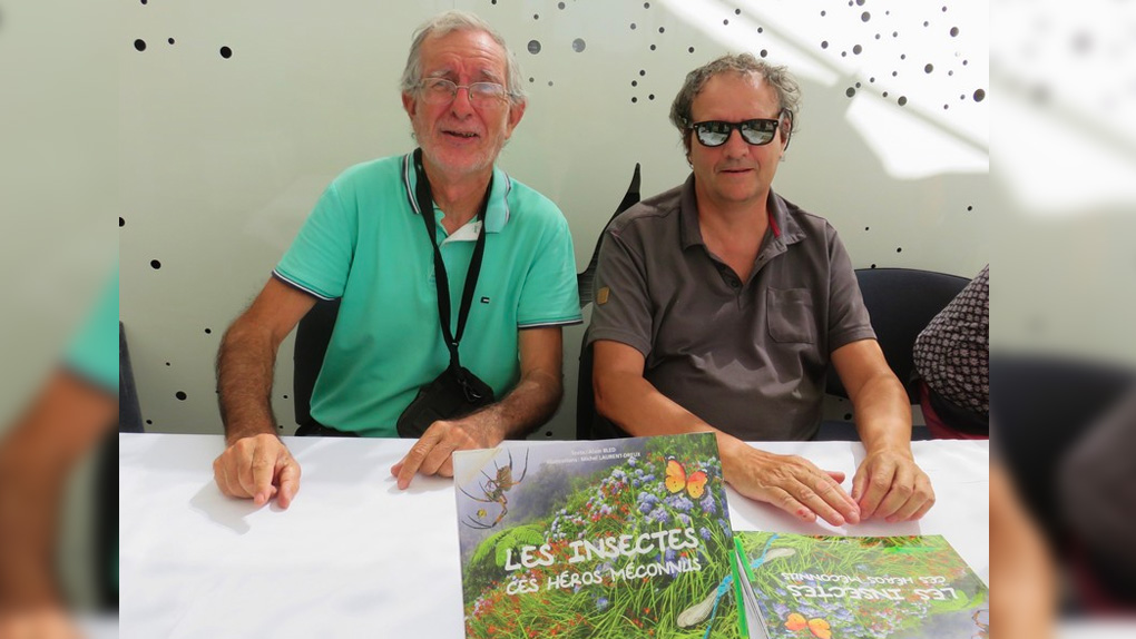 Alain et Michel, co-auteurs de ce petit chef-d'oeuvre. (Photos Alain Bled)
