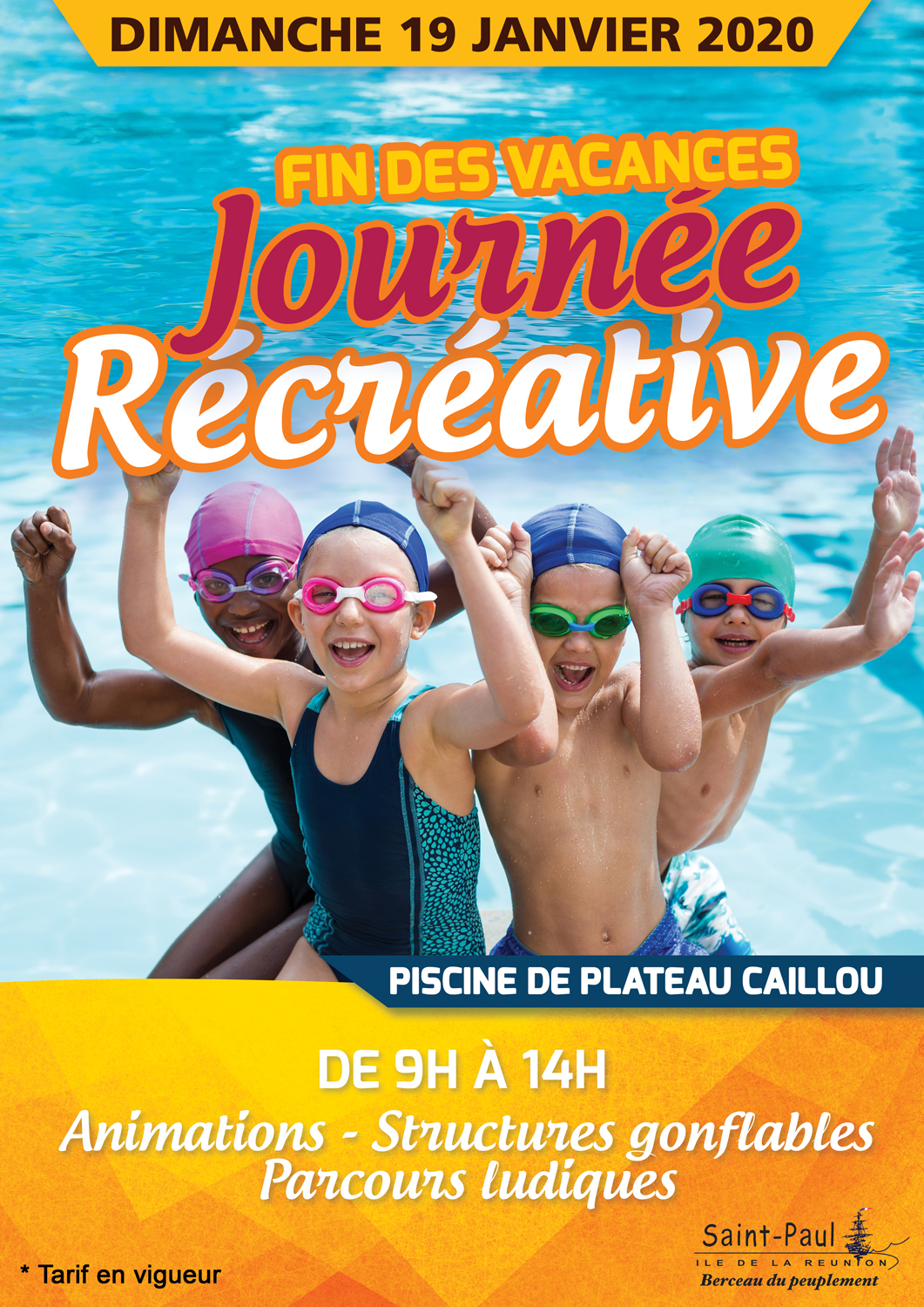 Une journée récréative organisée à la piscine de Plateau Caillou