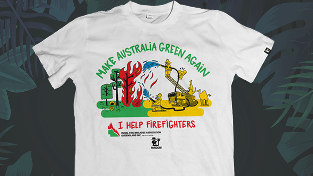 Incendies : Une marque peï lance un t-shirt en soutien à l’Australie