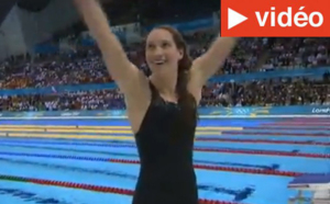Camille Muffat décroche la première médaille d'or française avec le 400 mètres nage libre