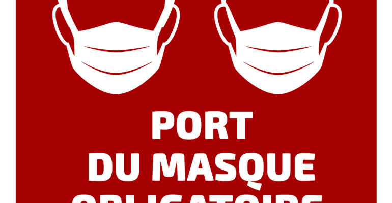 Le port du masque obligatoire dans certains secteurs de Saint-Paul