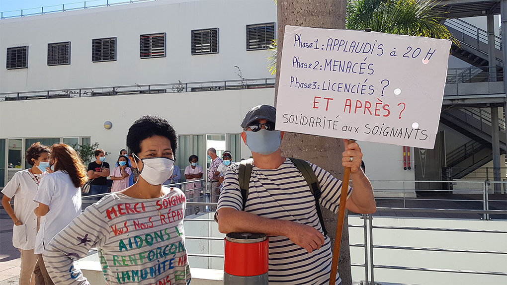 Manifestation des soignants : "On nous met le couteau sous la gorge"