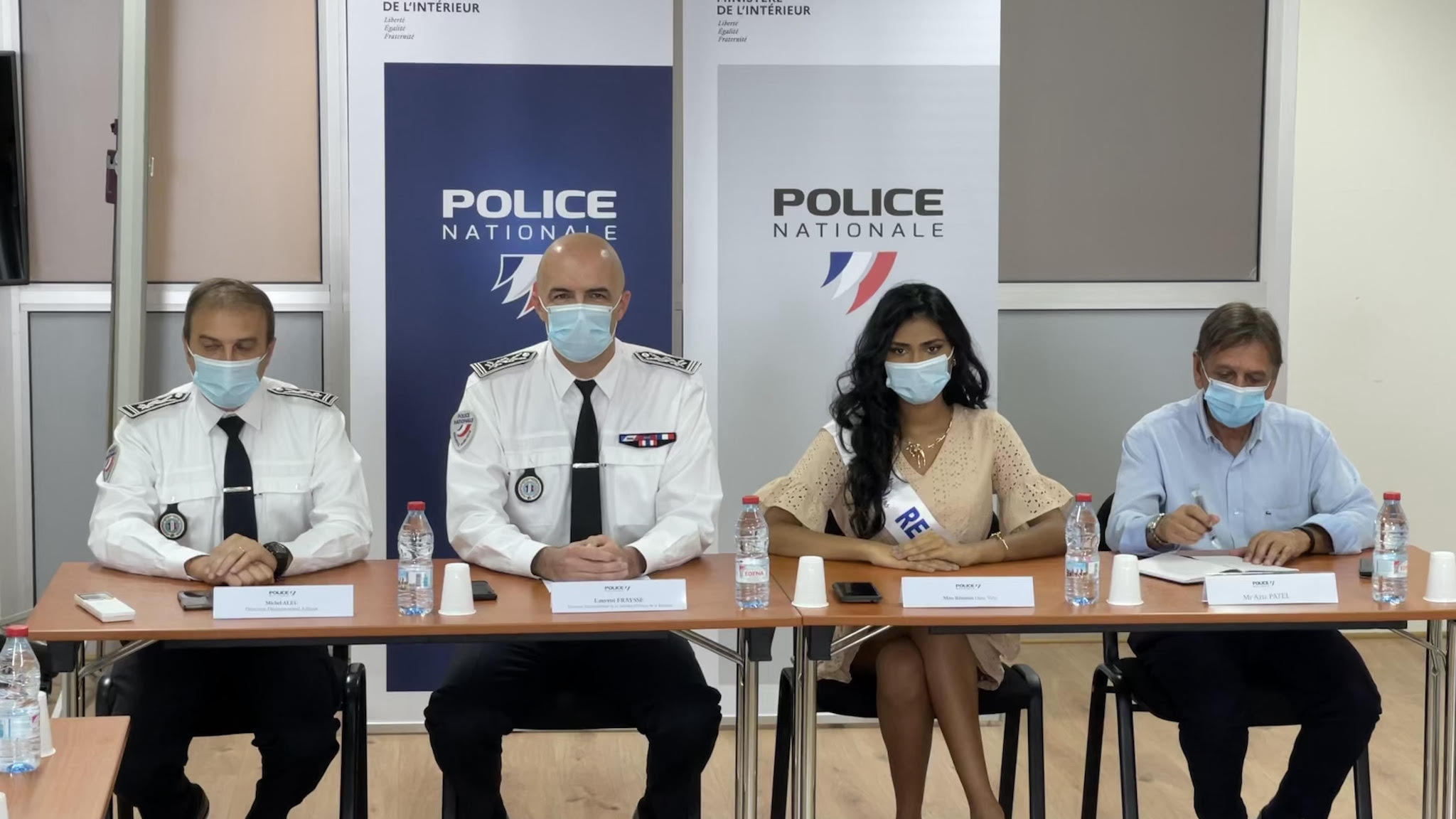 Miss Réunion collabore avec la police pour lutter contre les violences conjugales