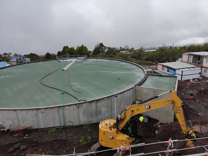 La plus grande unité de potabilisation de l'eau de La Réunion mise en service en juillet 2022 au Tampon