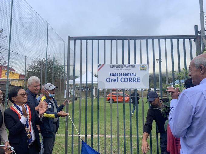 Inauguration des tribunes du stade OREL-CORRE au 12ème Km