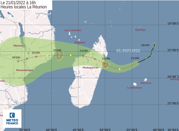 Saison cyclonique : Une zone perturbée passe à 400 km de La Réunion ce soir