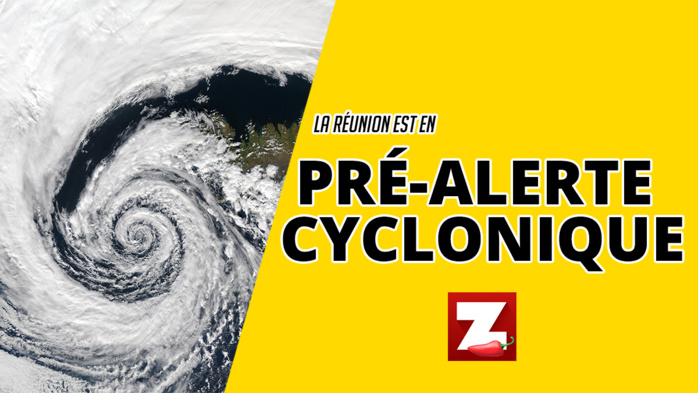 La Réunion en pré-alerte jaune cyclonique