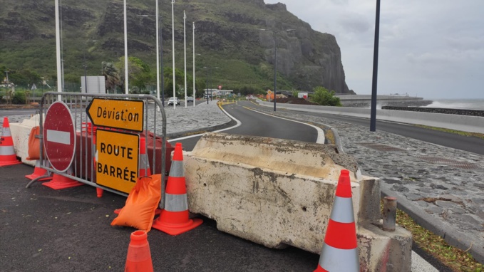 La route du littoral sera fermée dimanche matin, des perturbations à prévoir sur la route de la Montagne