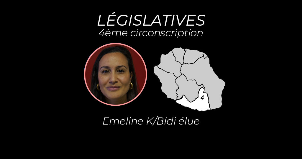 4e circonscription : Émeline K/Bidi va dorénavant plaider à l’Assemblée nationale