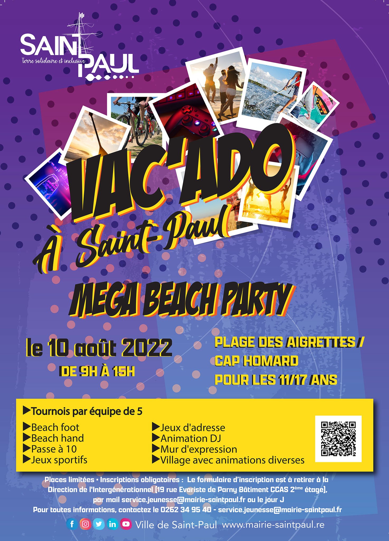 Saint-Paul organise une Méga Beach Party
