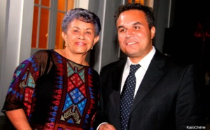 Mme Justine Edmond Présidente de l'ACH et Mr Didier Robert Président de la Région Réunion