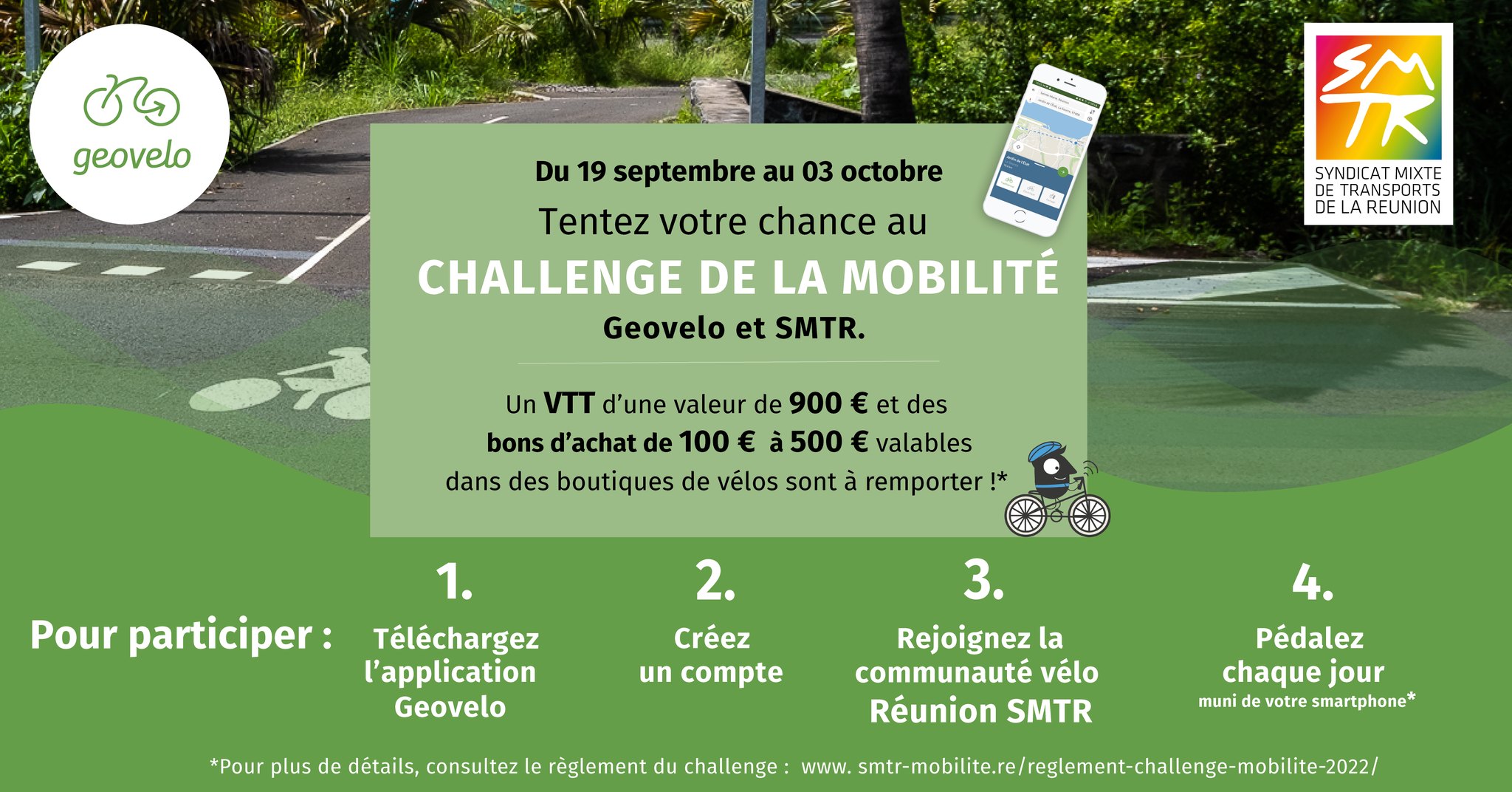 Vidéo - Le SMTR lance Geovelo, une application pour démocratiser la pratique du vélo dans l'île
