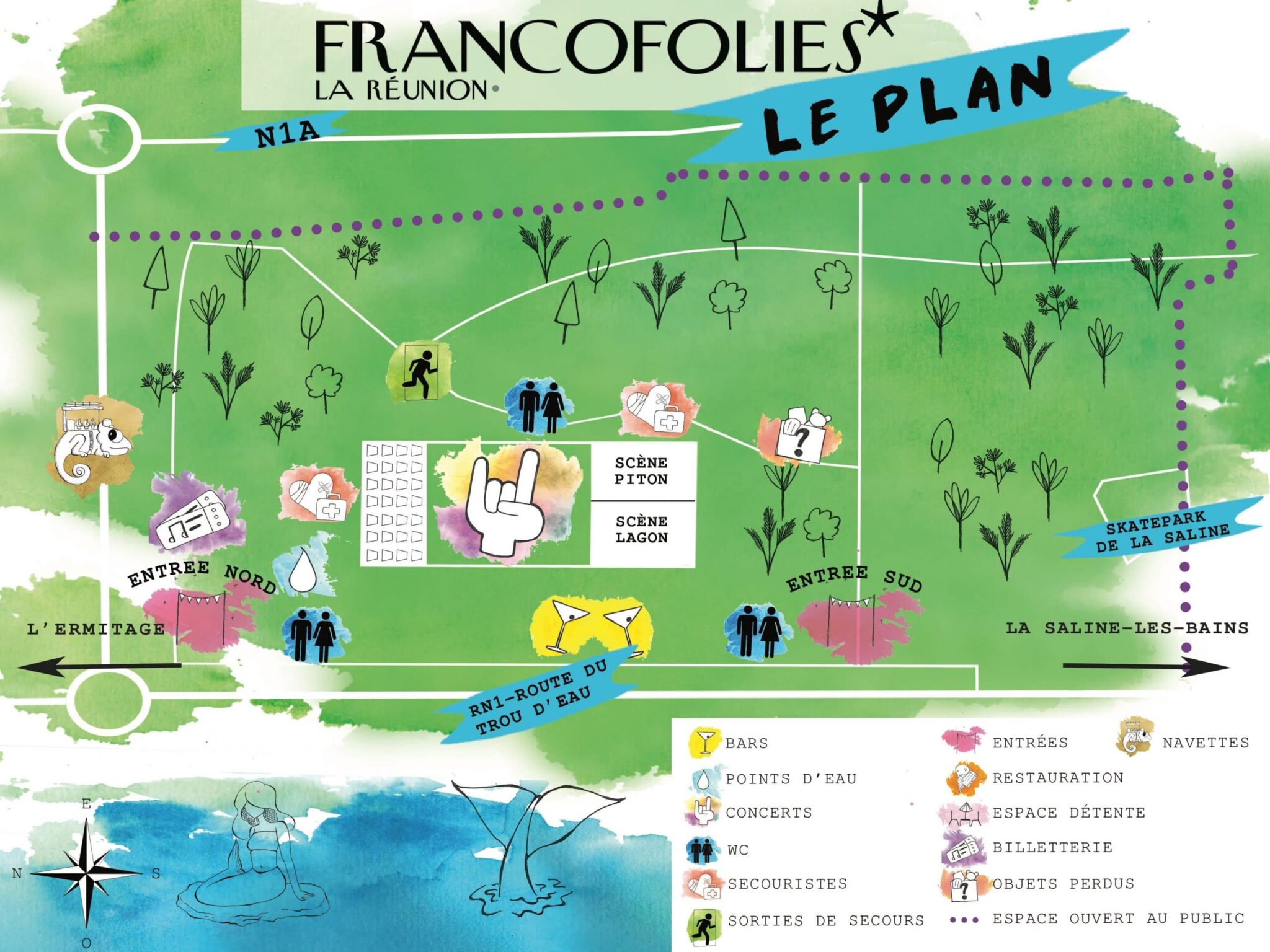 Les Francofolies débarquent à Saint-Paul ! Rendez-vous du 29 septembre au 2 octobre à La Saline-les-Bains !