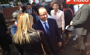 François Hollande à Bois Rouge... au pas de charge