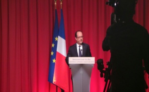 Fin de la visite, dernière allocution de F. Hollande autour de l'emploi