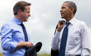 Barack Obama et David Cameron se montrent ferme face à la Russie