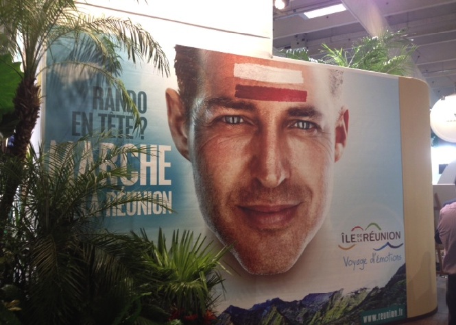 Une publicité pour la destination Réunion, à Top Résa