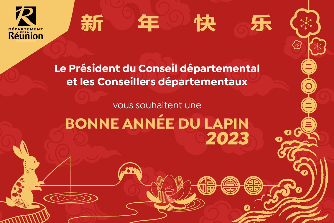 Nouvel an chinois : Le Département souhaite une bonne année du Lapin