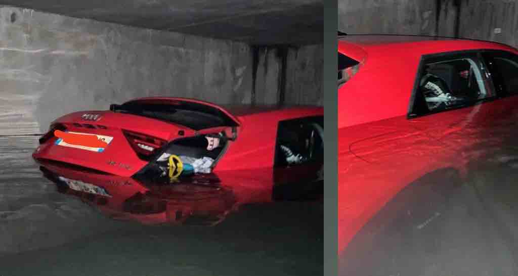 Saint-André : un parking souterrain transformé en piscine