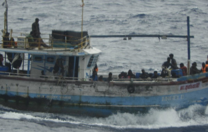 Le bateau de migrants sri-lankais intercepté à Maurice