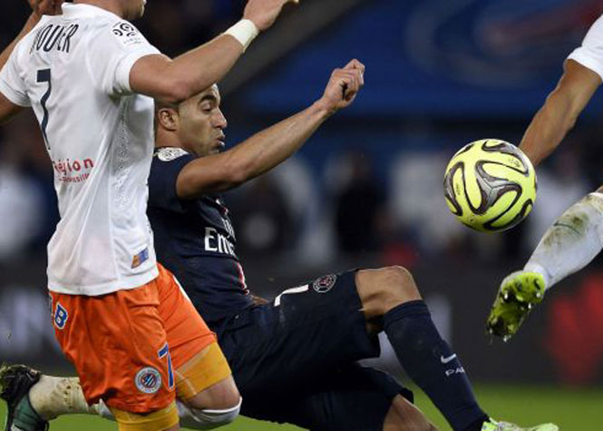 Ligue 1: Le PSG en difficulté face à Montpellier